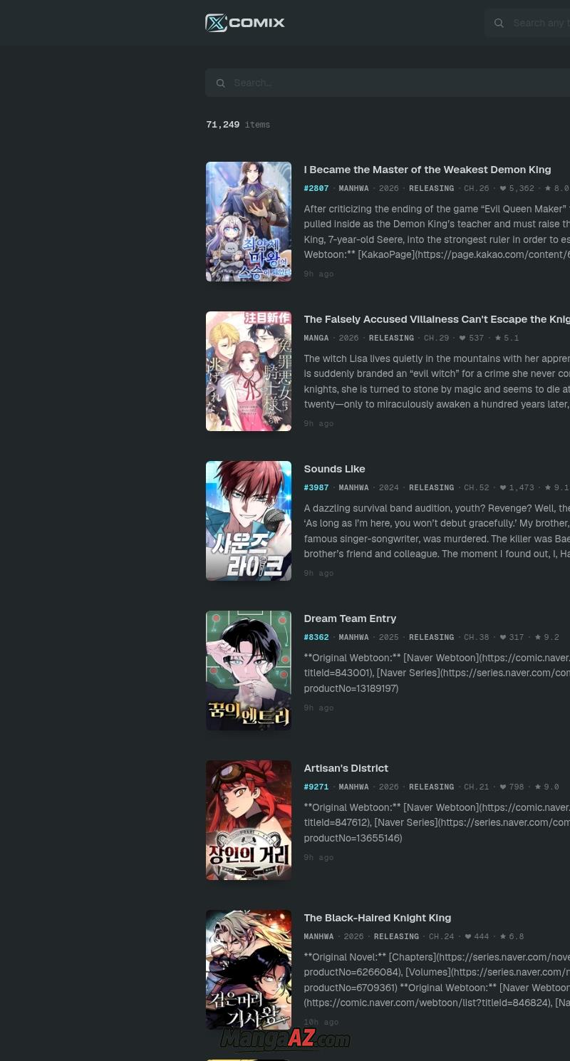 Manga A-Z
