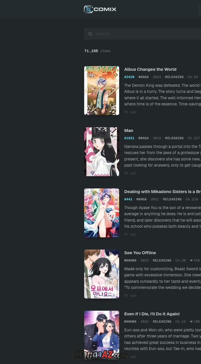 Manga A-Z